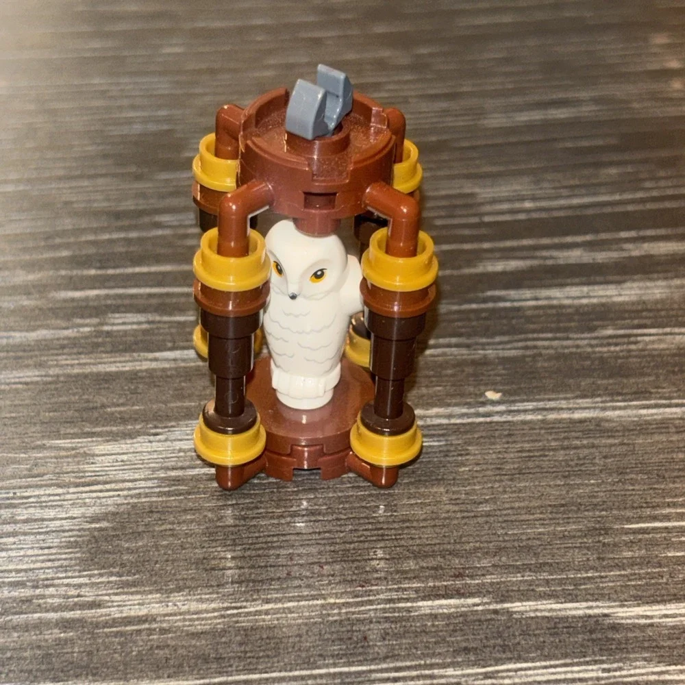 LEGO Minifigure White Owl Hedwig Harry Potter In Cage